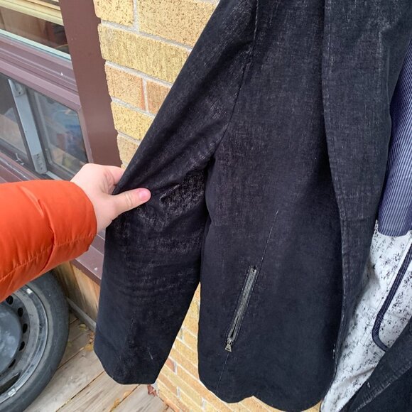 1198$ MSRP John Varvatos Tonal Plaid Zip Detail Jacket Size 54 - Picture 15 of 15